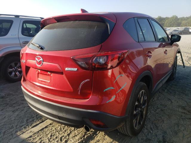 JM3KE2DY7G0840073 - 2016 MAZDA CX-5 GT RED photo 4