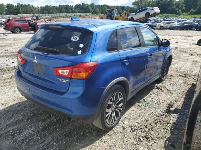 JA4AP3AU6HZ023044 - 2017 MITSUBISHI OUTLANDER BLUE photo 4