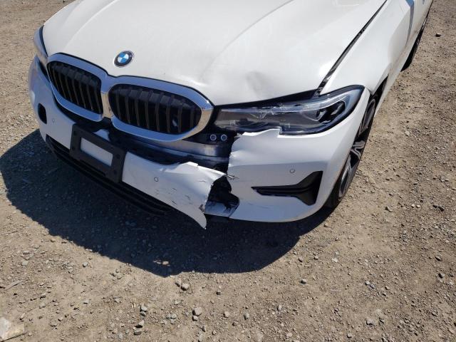 3MW5R1J06L8B39993 - 2020 BMW 330I WHITE photo 9