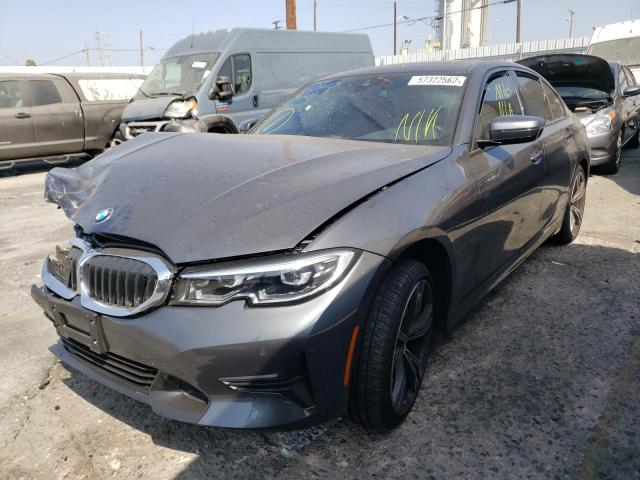 3MW5R1J03N8C55865 - 2022 BMW 330I GRAY photo 2
