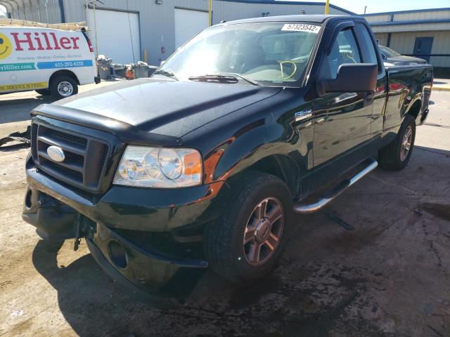 1FTRF12W08KE94177 - 2008 FORD F150 BLACK photo 2