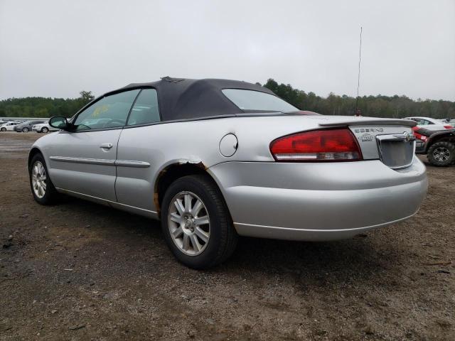 1C3EL75R44N160666 - 2004 CHRYSLER SEBRING GT SILVER photo 3