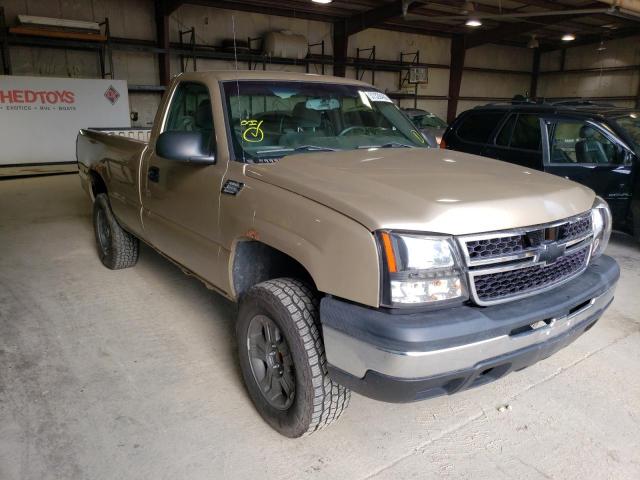 1GCEC14X56Z129902 - 2006 CHEVROLET SILVERADO BEIGE photo 1