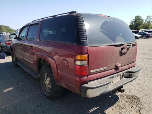 1GNFK16Z73J250003 - 2003 CHEVROLET SUBURBAN K BURGUNDY photo 3