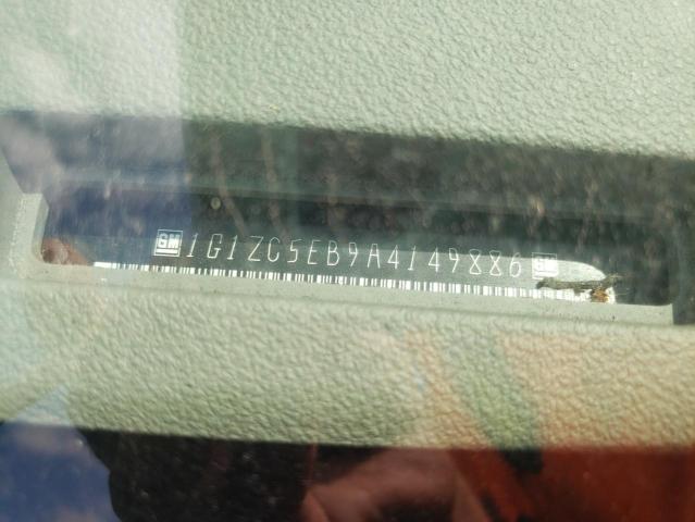 1G1ZC5EB9A4149886 - 2010 CHEVROLET MALIBU 1LT შავი ფოტო 10