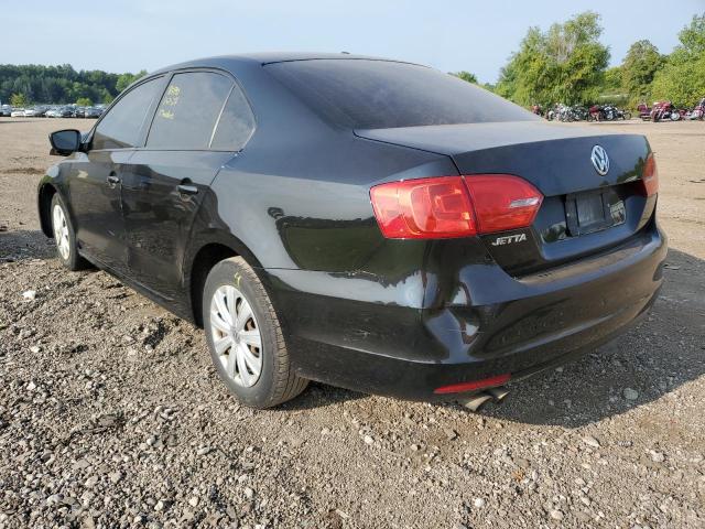 3VW2K7AJ3DM266261 - 2013 VOLKSWAGEN JETTA BASE BLACK photo 3