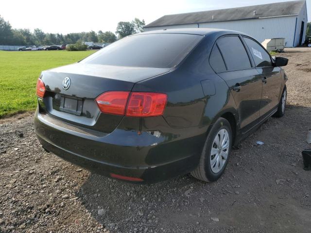 3VW2K7AJ3DM266261 - 2013 VOLKSWAGEN JETTA BASE BLACK photo 4