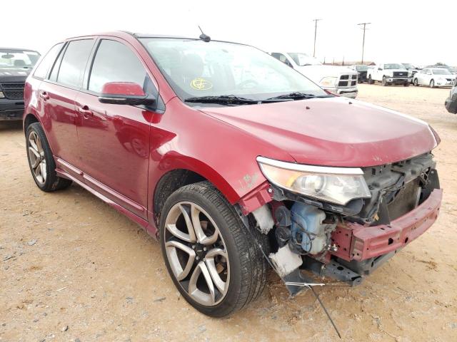 2FMDK3AK1DBC66902 - 2013 FORD EDGE SPORT BURGUNDY photo 1