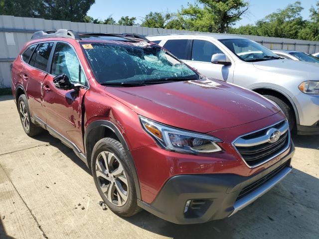 4S4BTANC8L3232885 - 2020 SUBARU OUTBACK LI RED photo 1