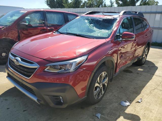 4S4BTANC8L3232885 - 2020 SUBARU OUTBACK LI RED photo 2