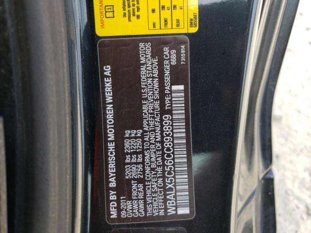 WBALX5C56CC893899 - 2012 BMW 650 XI  լուսանկար 10