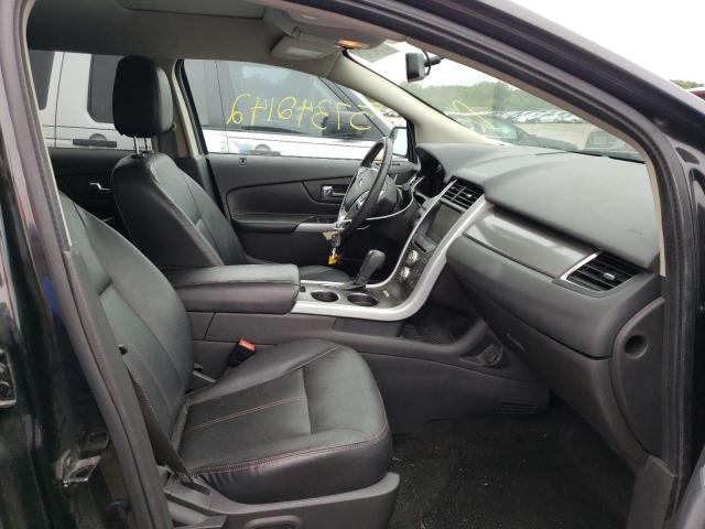 2FMDK4JC6EBB04344 - 2014 FORD EDGE SEL BLACK photo 5