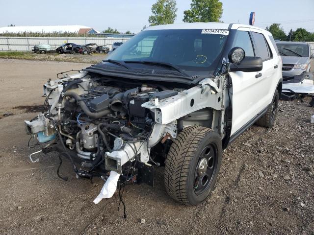 1FM5K8AR6FGA88818 - 2015 FORD EXPLORER P WHITE photo 2