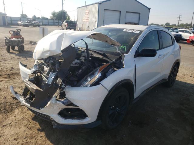 3CZRU6H12NM773594 - 2022 HONDA HR-V SPORT WHITE photo 2