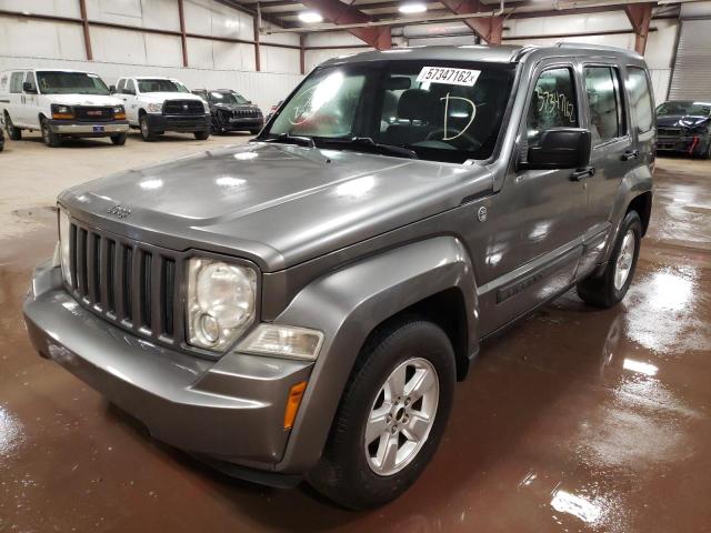 1C4PJMAK9CW158261 - 2012 JEEP LIBERTY SP GRAY photo 2