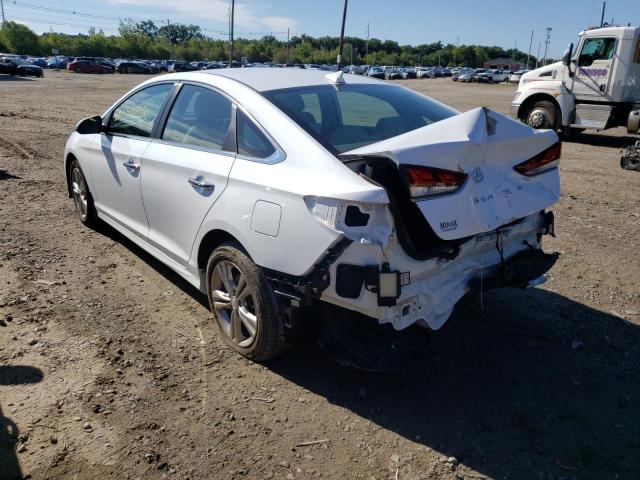 5NPE34AF8KH807086 - 2019 HYUNDAI SONATA LIM WHITE photo 3