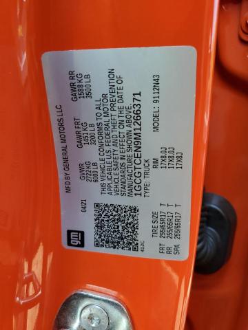 1GCGTCEN9M1266371 - 2021 CHEVROLET COLORADO L ORANGE photo 10