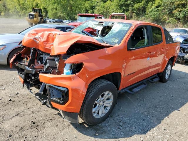 1GCGTCEN9M1266371 - 2021 CHEVROLET COLORADO L ORANGE photo 2