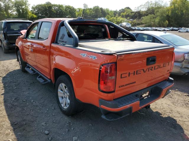 1GCGTCEN9M1266371 - 2021 CHEVROLET COLORADO L ORANGE photo 3