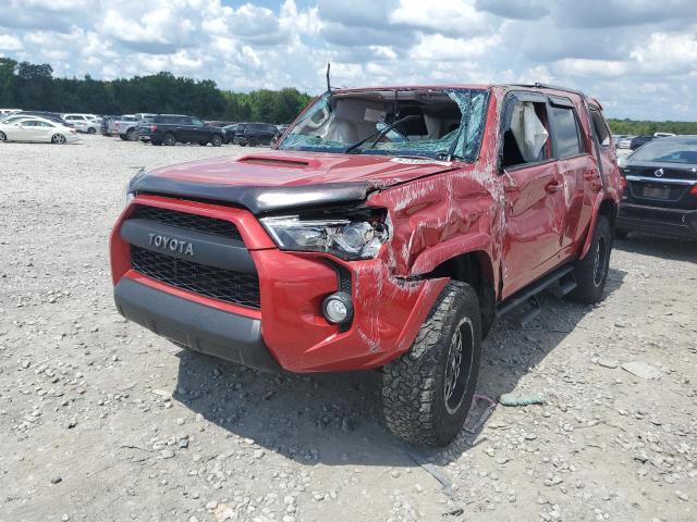 JTEBU5JR6K5631408 - 2019 TOYOTA 4 RUNNER RED photo 2