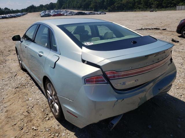 3LN6L2LU3DR813619 - 2013 LINCOLN MKZ HYBRID SILVER photo 3