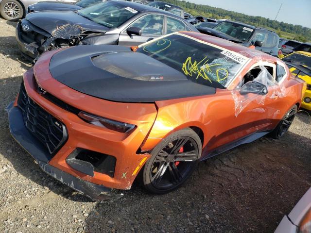 1G1FJ1R66N0103928 - 2022 CHEVROLET CAMARO ZL1 ORANGE photo 2