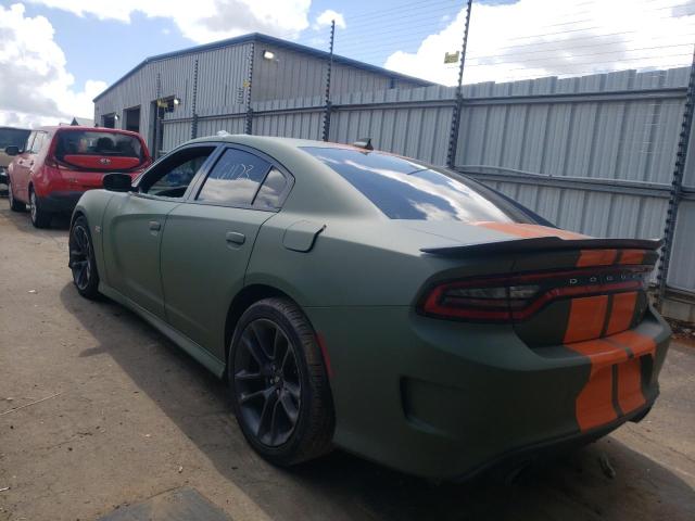 2C3CDXGJ0LH245653 - 2020 DODGE CHARGER SC GREEN photo 3