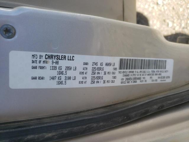 2A8HR54189R540068 - 2009 CHRYSLER TOWN & CNT SILVER photo 10