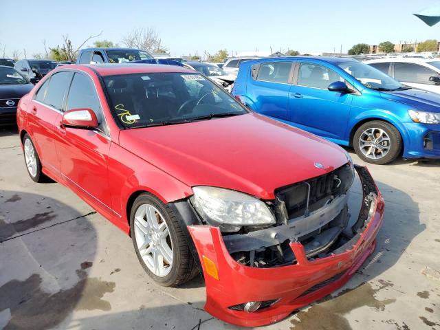 WDDGF56X89R046026 - 2009 MERCEDES-BENZ C 350 RED photo 1