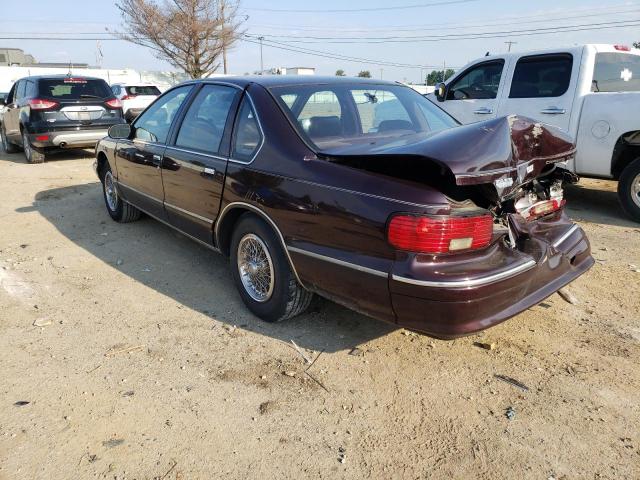 1G1BL52WXTR153735 - 1996 CHEVROLET CAPRICE CL 栗色 照片 3