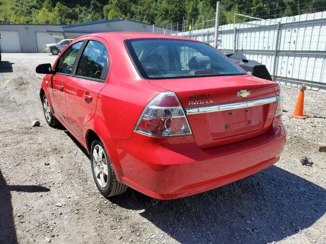 KL1TD566X8B209313 - 2008 CHEVROLET AVEO BASE RED photo 3