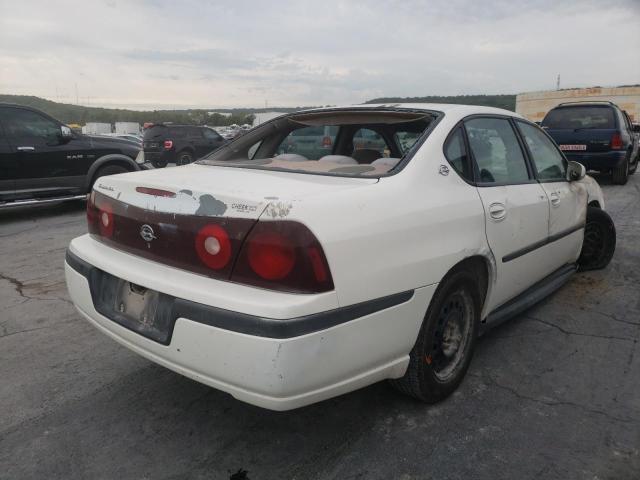 2G1WF52EX39138307 - 2003 CHEVROLET IMPALA WHITE photo 4