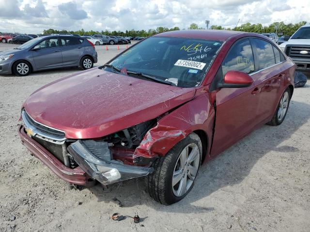 1G1P75SZ1E7100473 - 2014 CHEVROLET CRUZE RED photo 2