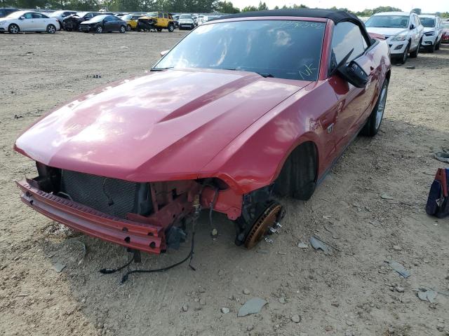 1ZVBP8FH5A5101326 - 2010 FORD MUSTANG GT MAROON photo 2