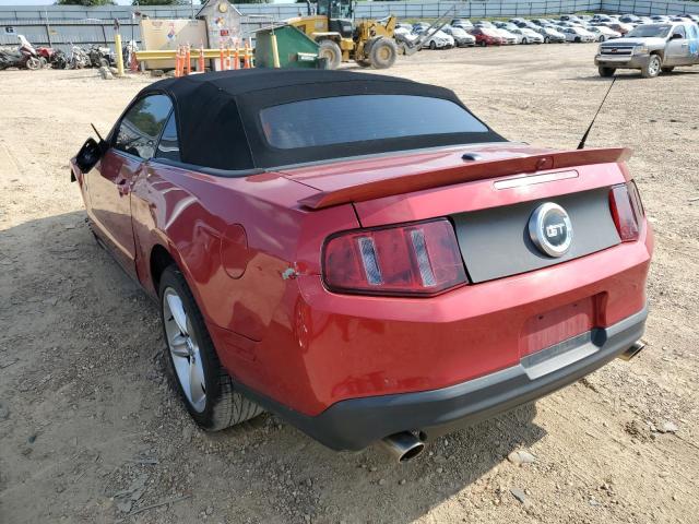 1ZVBP8FH5A5101326 - 2010 FORD MUSTANG GT MAROON photo 3