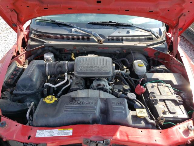 1D7HL38K04S671489 - 2004 DODGE DAKOTA QUA RED photo 7