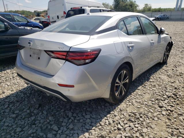 3N1AB8CV2LY263785 - 2020 NISSAN SENTRA SV SILVER photo 4