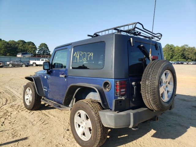 1J4AA2D13AL223675 - 2010 JEEP WRANGLER S BLUE photo 3
