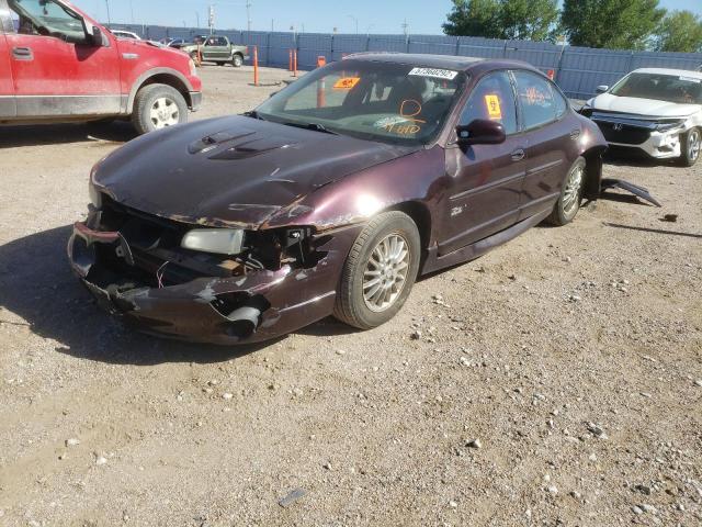 1G2WP52K52F194840 - 2002 PONTIAC GRAND PRIX MAROON photo 2