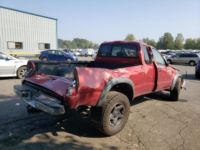 5TEWM72N52Z077725 - 2002 TOYOTA TACOMA XTR RED photo 4