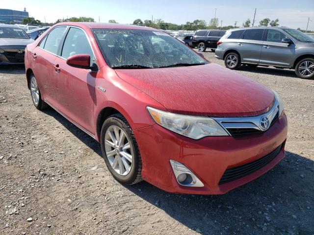 4T1BD1FK1CU043511 - 2012 TOYOTA CAMRY HYBR RED photo 1