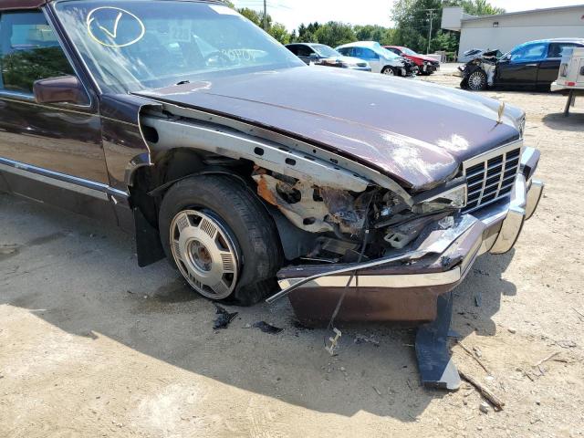 1G6CD53B9P4236891 - 1993 CADILLAC DEVILLE BURGUNDY photo 9