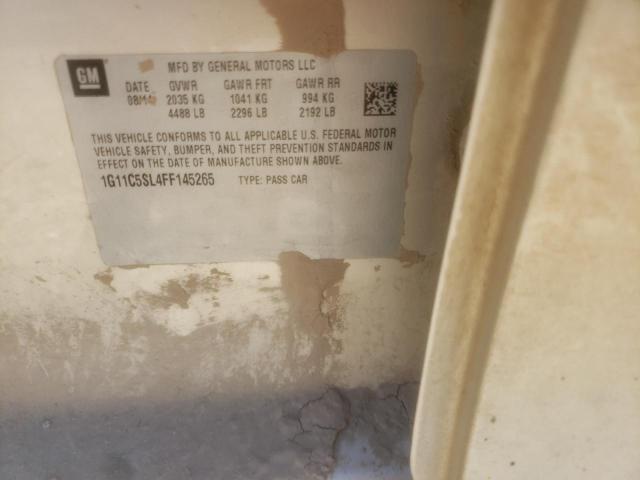 1G11C5SL4FF145265 - 2015 CHEVROLET MALIBU 1LT 金色 照片 10