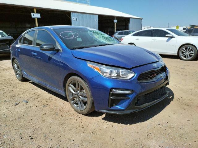 3KPF34AD0ME355256 - 2021 KIA FORTE GT L BLUE photo 1