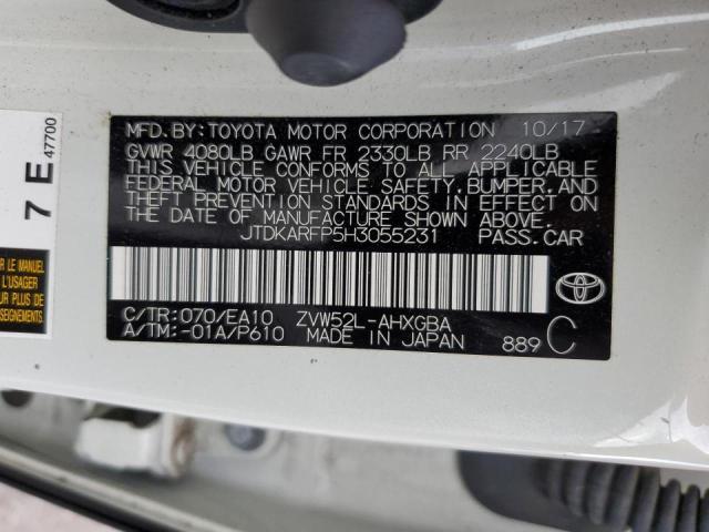 JTDKARFP5H3055231 - 2017 TOYOTA PRIUS PRIME  photo 10