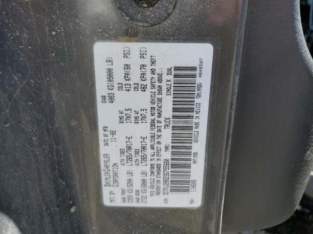 3D7KU28623G755660 - 2003 DODGE RAM 2500 S GRAY photo 10