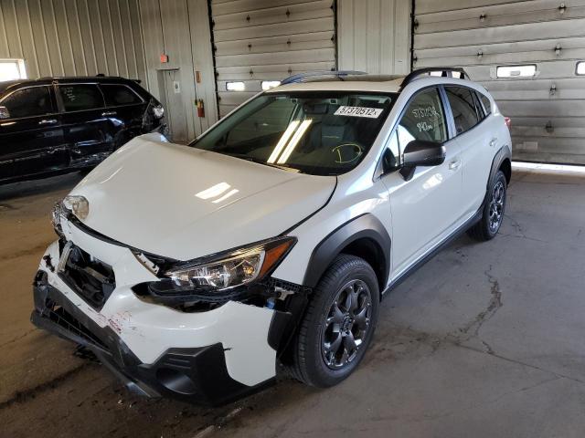 JF2GTHSC7MH357874 - 2021 SUBARU CROSSTREK WHITE photo 2