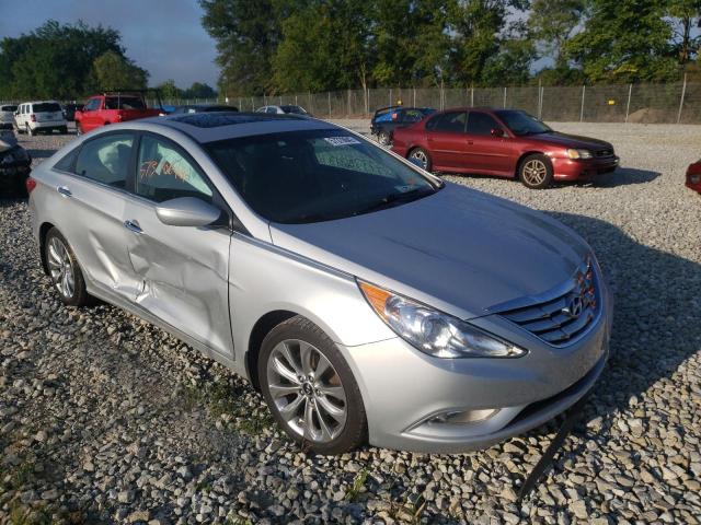 5NPEC4AC6DH785128 - 2013 HYUNDAI SONATA SE SILVER photo 1