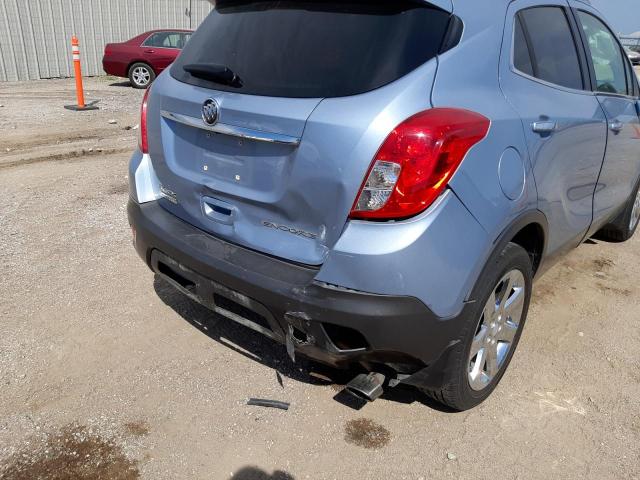 KL4CJCSB9DB125254 - 2013 BUICK ENCORE BLUE photo 9