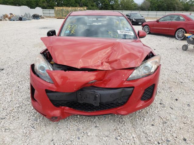 JM1BL1L75D1716293 - 2013 MAZDA 3 I RED photo 9